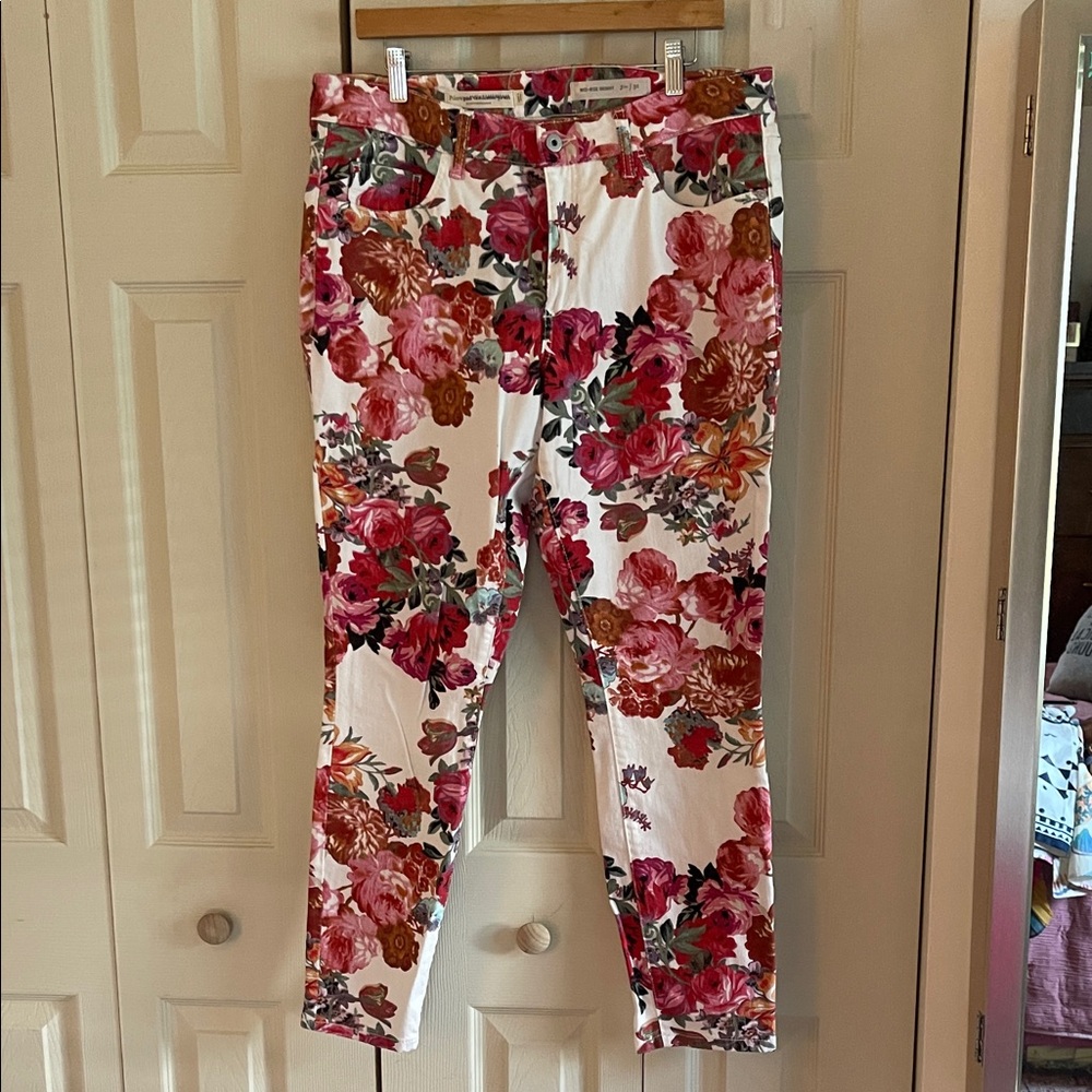 Pilcro and the Letterpress by Anthropologie Floral Women's Jeans